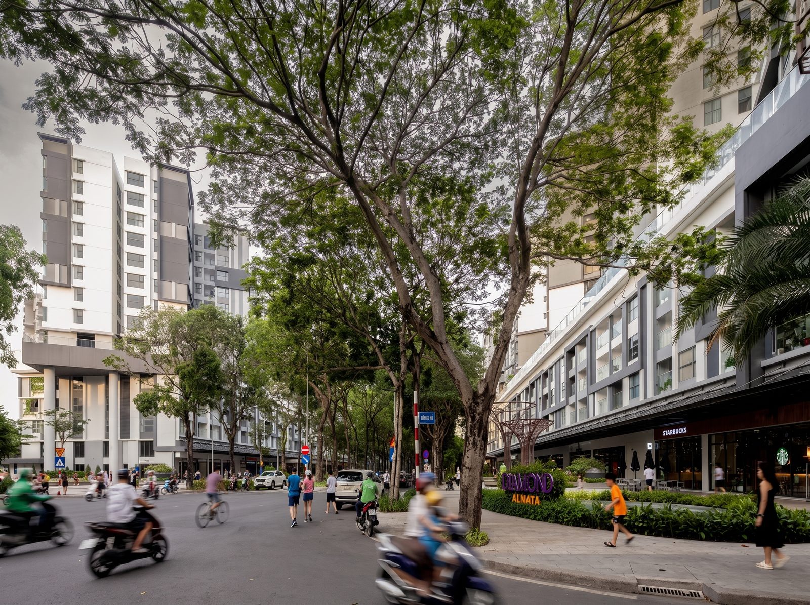Diamond Alnata Celadon City: Nhịp sống hiện đại bên phố đi bộ
